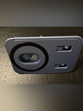 magnetic mobile wallet and phone stand - ice blue color